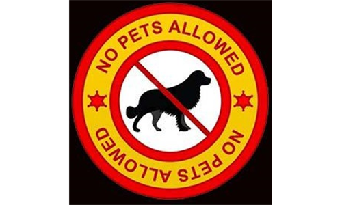 REMINDER!  NO PETS ALLOWED AT THE COMPLEX