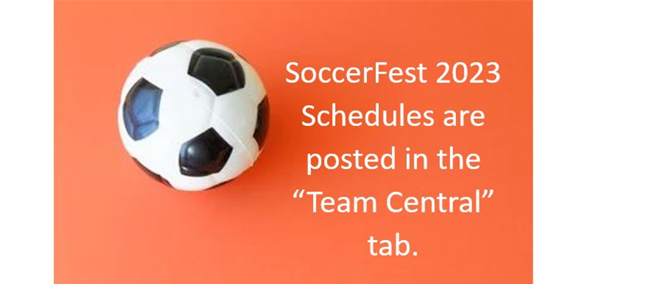SoccerFest 23 Schedules